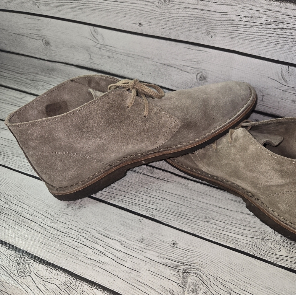 Rhodes Made in Italy Suede Chukka Boots Desert Style Crepe Sole Size 10 - Picture 6 of 16